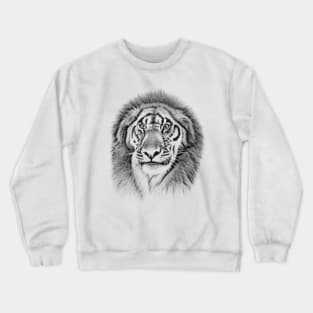 abstract graphic lion art Crewneck Sweatshirt